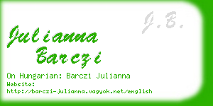 julianna barczi business card